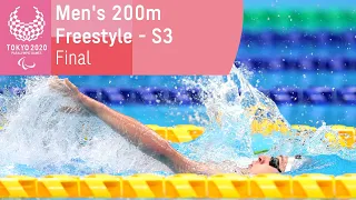 An Incredible First Gold For Ostapchenko 🥇 | Men's 200m Freestyle - S3 |Tokyo 2020 Paralympic Games