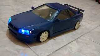 Paper craft nissan Skyline GTR 34 1/10 rc drift