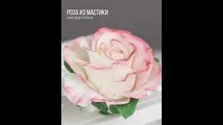 Роза из мастики