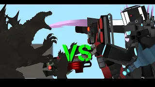 godzilla minus one Vs skibidi toilet titans(stick nodes)