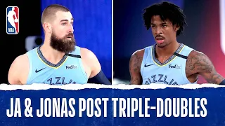 Ja Morant & Jonas Valanciunas Post Triple-Doubles In Grizzlies Win Over Bucks!