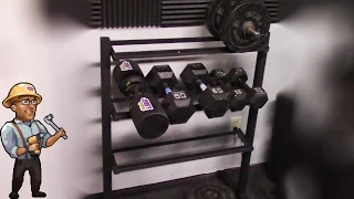 How to Build a Home Dumbbell Weight Rack - DIY