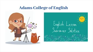 English Lesson. Summer Solstice.