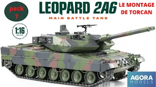 AGORA MODELS léopard 2A6 montage du pack 7 du numero 52 au numero 60