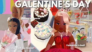 GALENTINES WITH THE BESTIE 🍰 | baking workshop, valentines ball, gift giving & more | w/ voices