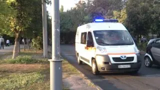 Ambulance Peugeot Boxer with siren