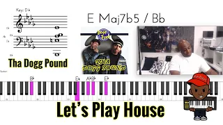 How to play THA DOGG POUND - LET’S PLAY HOUSE (PIANO TUTORIAL) Bb minor