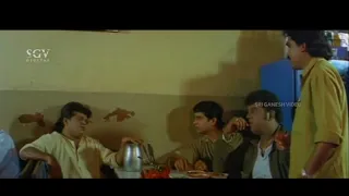 Tennis Krishna's Gang Ordering Chicken In Local Hotel | Mast Mast Hudugi Bandlu Kannada Movie Scene