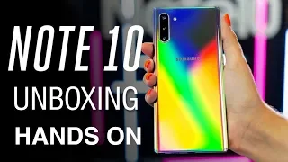 Samsung Galaxy Note 10 Plus UNBOXING AURA GLOW! || Hands On.