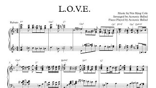 Jazz Piano . 'L-O-V-E' . Score 악보 Stride 랙타임 | Solo Piano | Special Ver. | 재즈 피아노 | Acoustic Ballad