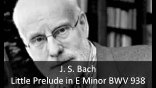 J. S. Bach - Little Prelude in E Minor BWV 938