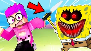 Can LANKYBOX Survive EVIL SPONGEBOB In MINECRAFT?! (CRAZY MINECRAFT MOVIE!)