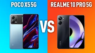 Realme 10 Pro 5G vs Xiaomi POCO X5 5G. Подробное сравнение средне-бюджетных смартфонов.