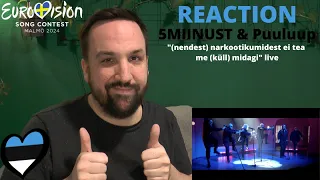 🇪🇪 ESTONIA / REACTION: 5miinust & Puuluup / (nendest) narkootikumidest ei tea me (küll) midagi live