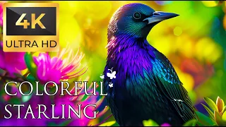 Birds 4K VIDEO UHD - Starling Sound - Relaxing Music | Relaxing Safari