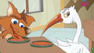 The Fox And The Crane  - Animated Moral Stories For Kids