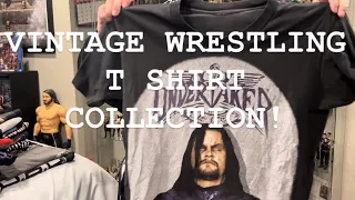 Vintage WWE WWF WCW T-shirt collection 2024!