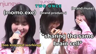 momo's so *unserious* that she even affected the brand's producer 😂