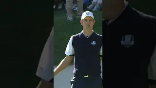 Justin Rose nails MONSTER putt at Medinah!