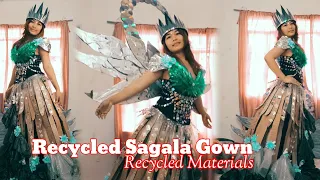 Recycled Gown Made Of Cardboard Box And Plastic Bottle ||By Dhang's