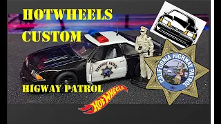 Custom hotwheels Mustang highway Patrol, el Mustang que  fue patrulla