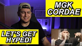 RAP MGK WARMING UP?? machine gun kelly x cordae 'the cypher' first reaction!!