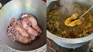 आख़िर क्या होता है Mutton Chusta | 200 KG Mutton Bulk Making Near MS Dhoni house | Ranchi Food Tour