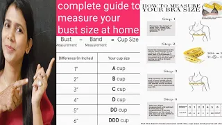 What is bra size| Meaning of A B C D in bra? How to find correct bra size|size guide.