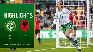 HIGHLIGHTS | Ireland WNT 5-1 Albania WNT | UEFA Women's Nations League