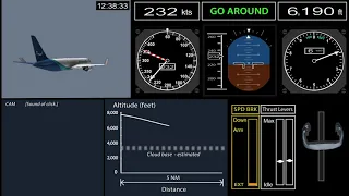 NTSB Animation - Rapid Descent and Crash into Water Atlas Air Inc. Flight 3591