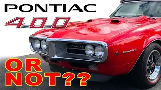 How to tell what motor you have???  Rare 1967 Pontiac Firebird 400 Coupe