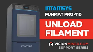 How to Unload Filament Spools - Funmat Pro 410 Support