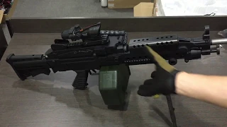 M249 V3 NYLON (Unboxing, Review and FPS Testing) - Blasters Mania