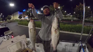 Crazy weather and action at night on the Delta!!