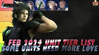 [FF7 Ever Crisis] - Character Tier List update! Who are the best to worst units