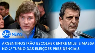 🔴Brasil Agora: Argentinos irão escolher entre Milei e Massa no 2º turno das eleições presidenciais