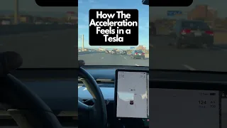 How The Acceleration Feels in a Tesla #shorts