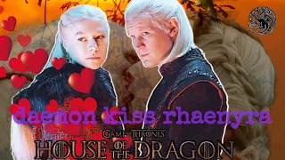 kissing scene daemon and rhaenyra 😱🔥'.' hole kissing 01×07 house of the dragon