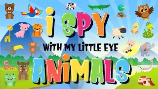 I Spy Animals | Can You Find the Tiger & Dog? | Brain Game for Kids