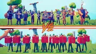 BIG MEDIEVAL TEAM vs PRESENT ELVES - Totally Accurate Battle Simulator | TABS