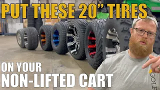 Will 20" tall golf cart tires fit my NON-lifted cart? EASY UPGRADE for EZGO, Club Car, and Yamaha!