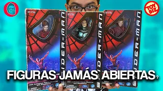 Abriendo JUGUETES LEGENDARIOS de SPIDER-MAN 1 (2002) - Uno salió roto 🤡