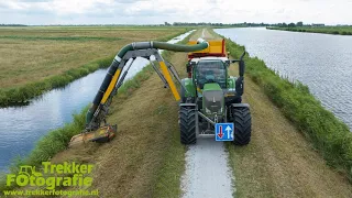 Kade maaien | Luimstra | Ditch Bank Mowing | Grabenmähen | Fendt | Hemos