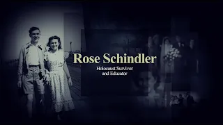 Rose Schindler Holocaust Survivor Story 2020