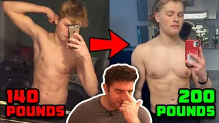 Reacting To "6-Month Turkesterone Transformation (+60 lbs)"