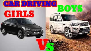 Girls Vs boys in car draving || indian cars simulator 3d || pin2 gaming || Varna Vs Endeavour ||