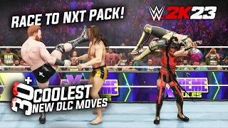 WWE 2K23: 34 Coolest "New DLC" Moves! (Race to NXT Pack!)