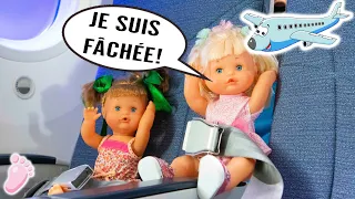 ✈️ Noa et Noé se fâchent lors de leur premier voyage en avion 😂 Les petites poupées veulent un film