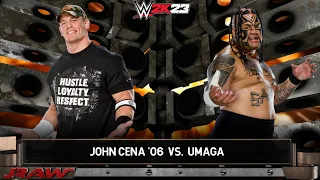 Full Match - John Cena vs. Umaga: Raw|WWE 2K23