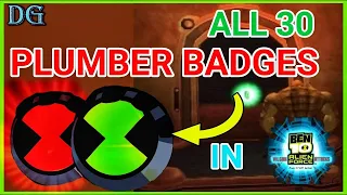 All 30 Hidden Plumber badges location in Ben 10 Alien force: Vilgax attacks